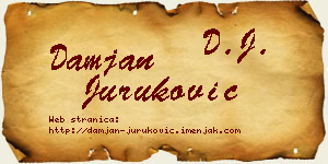 Damjan Juruković vizit kartica